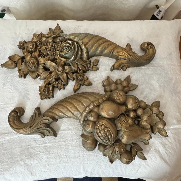 Vintage Syroco Cornucopia Set - Picture 1 of 4